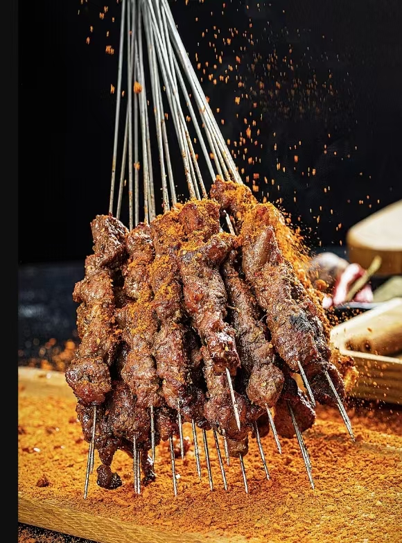 中華牛肉串燒き